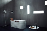 Agape Vieques XS vasca da bagno freestanding con poggiaschiena AVAS0912I
